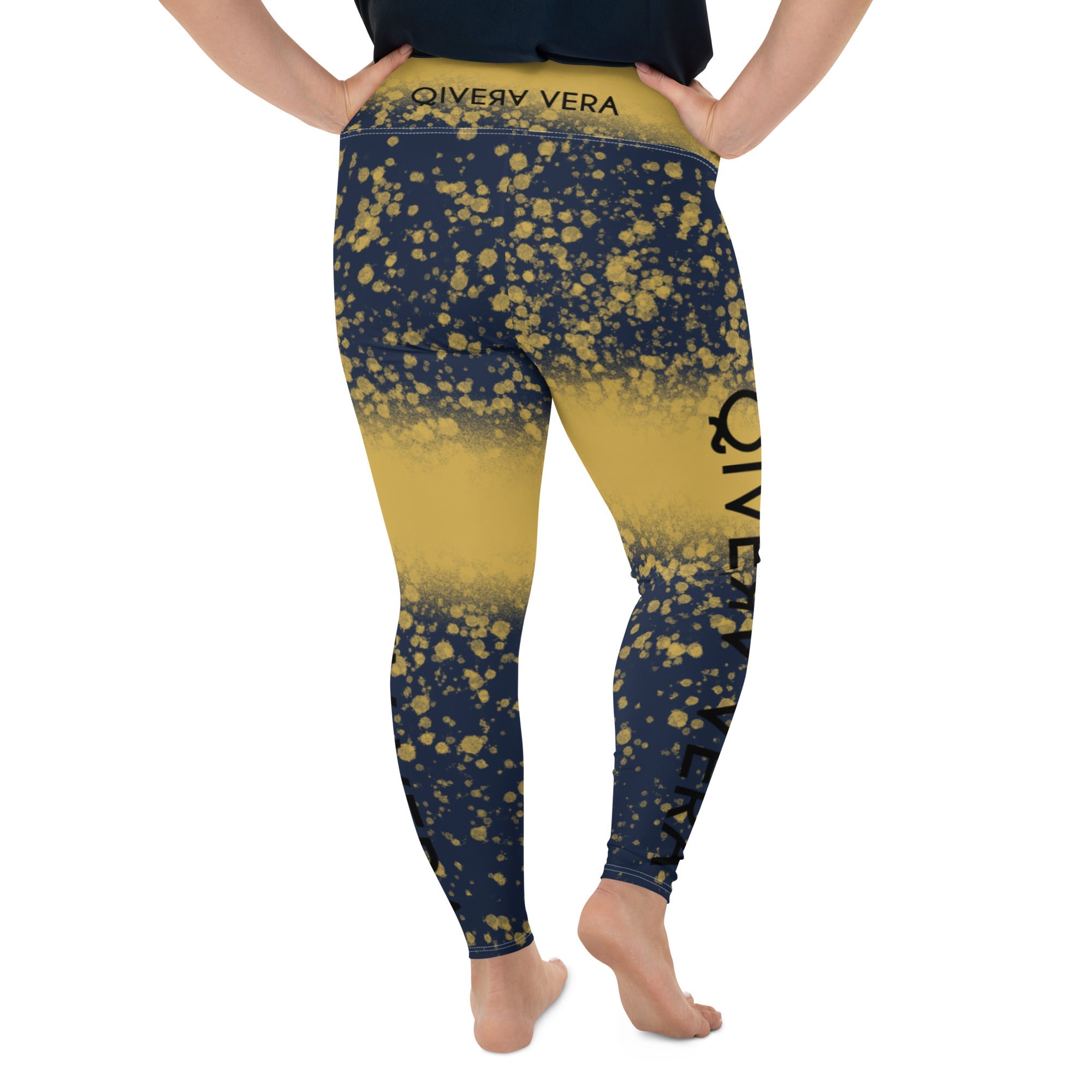 QIVERA VERA - All-Over Print Plus Size Leggings - QIVERA VERAQIVERA VERA - All-Over Print Plus Size LeggingsQIVERA VERA