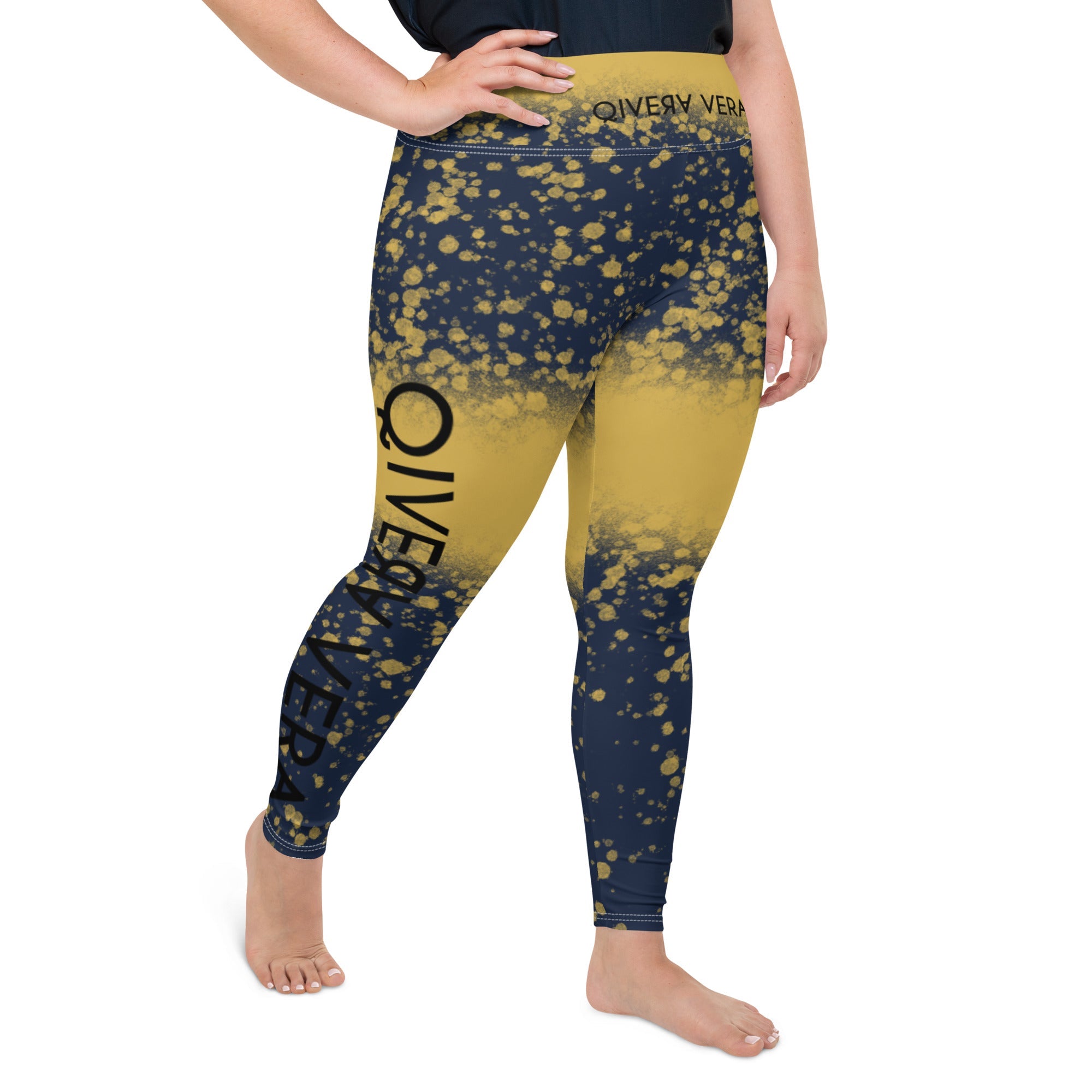 QIVERA VERA - All-Over Print Plus Size Leggings - QIVERA VERAQIVERA VERA - All-Over Print Plus Size LeggingsQIVERA VERA