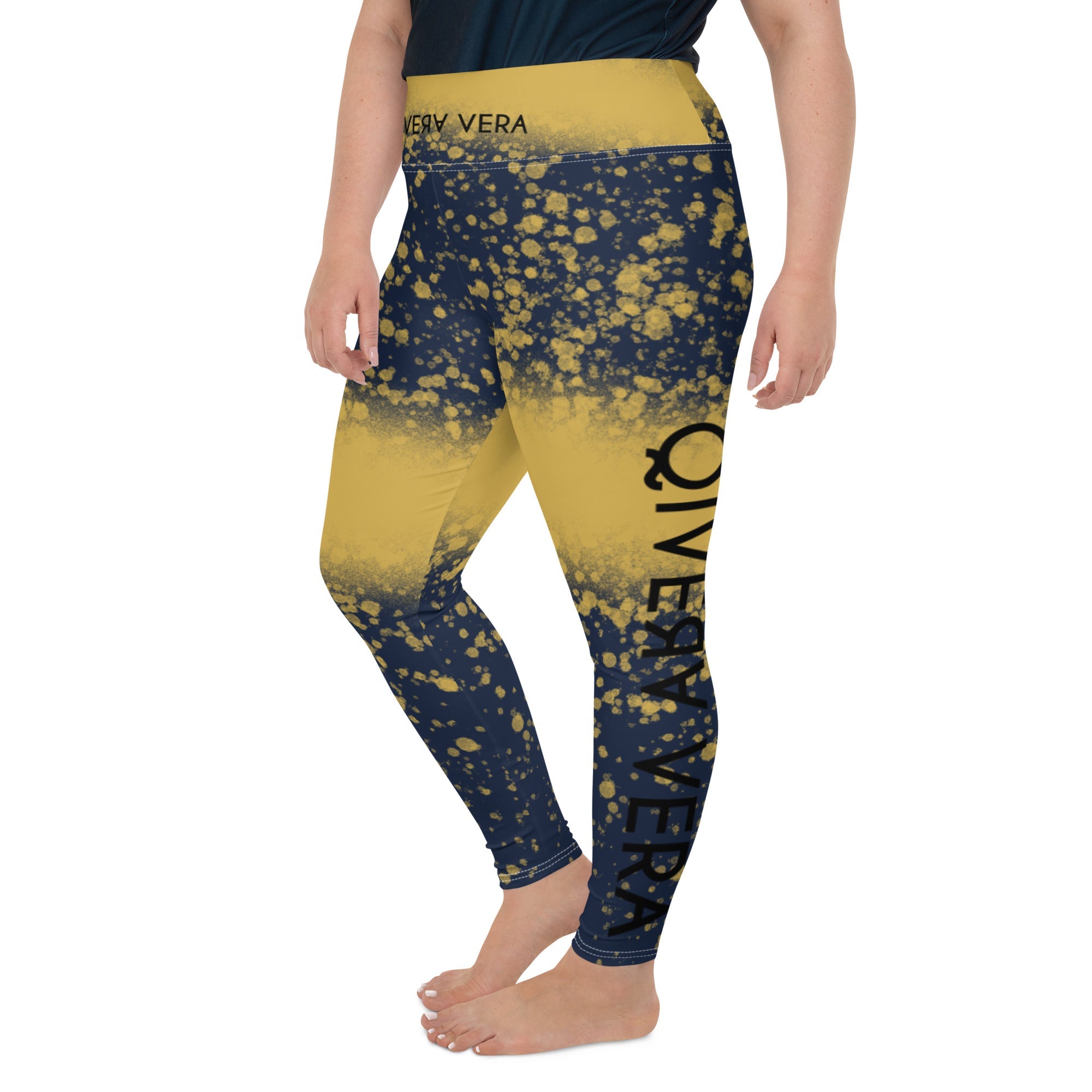 QIVERA VERA - All-Over Print Plus Size Leggings - QIVERA VERAQIVERA VERA - All-Over Print Plus Size LeggingsQIVERA VERA