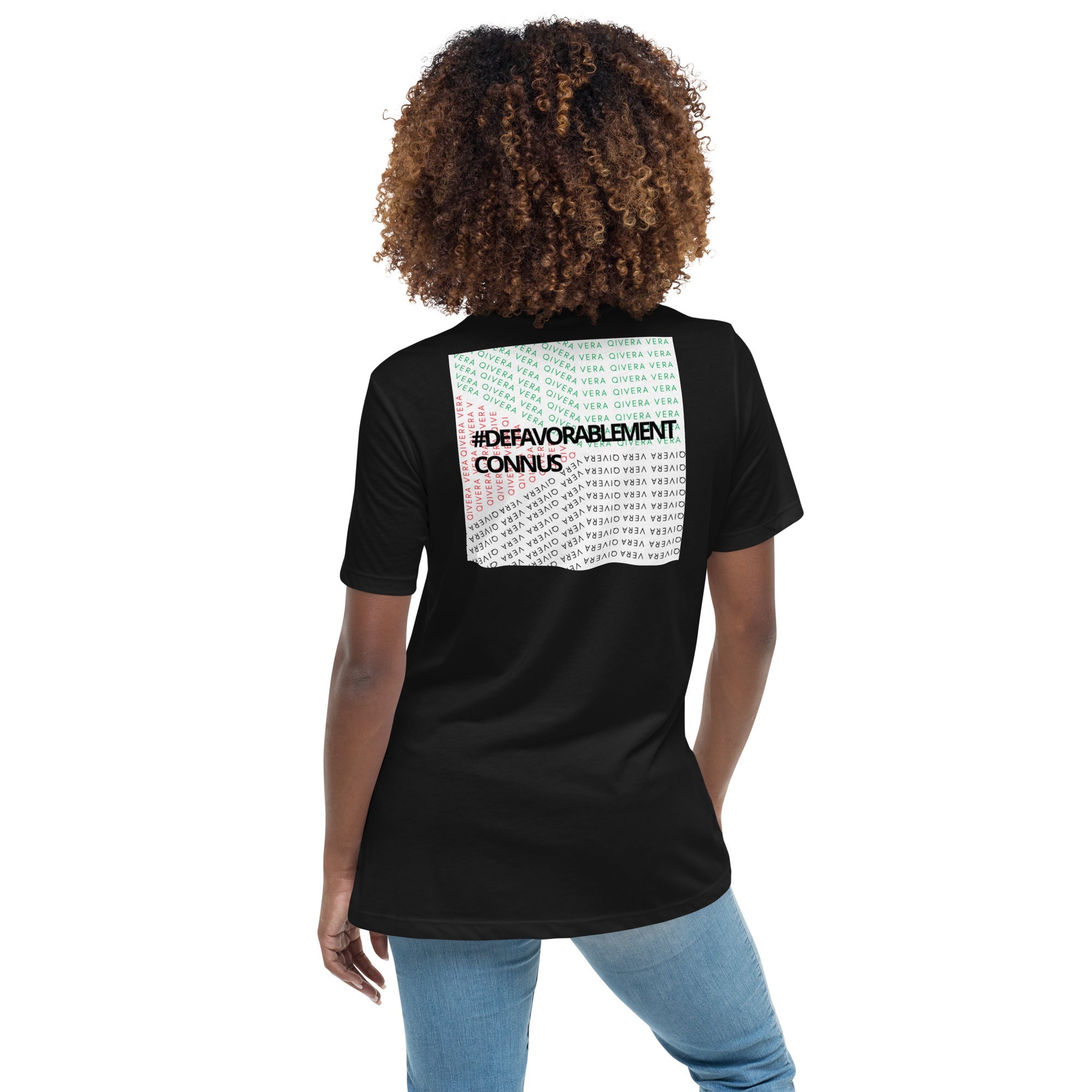 QIVERA VERA - Défavorablement Connus. T-shirt Décontracté pour Femme - QIVERA VERAQIVERA VERA - Défavorablement Connus. T-shirt Décontracté pour FemmeQIVERA VERA