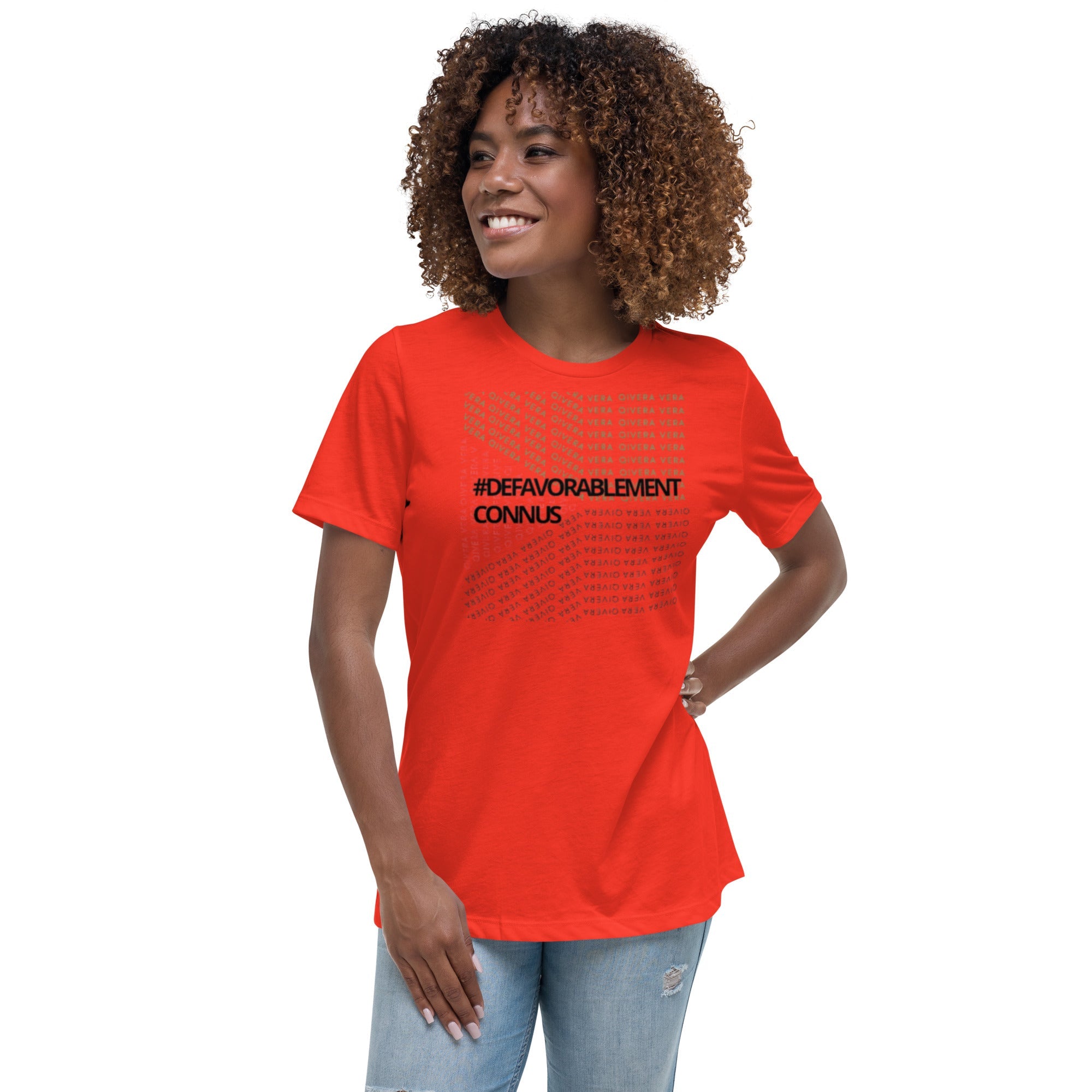 QIVERA VERA - Défavorablement Connus. T-shirt Décontracté pour Femme - QIVERA VERAQIVERA VERA - Défavorablement Connus. T-shirt Décontracté pour FemmeQIVERA VERA