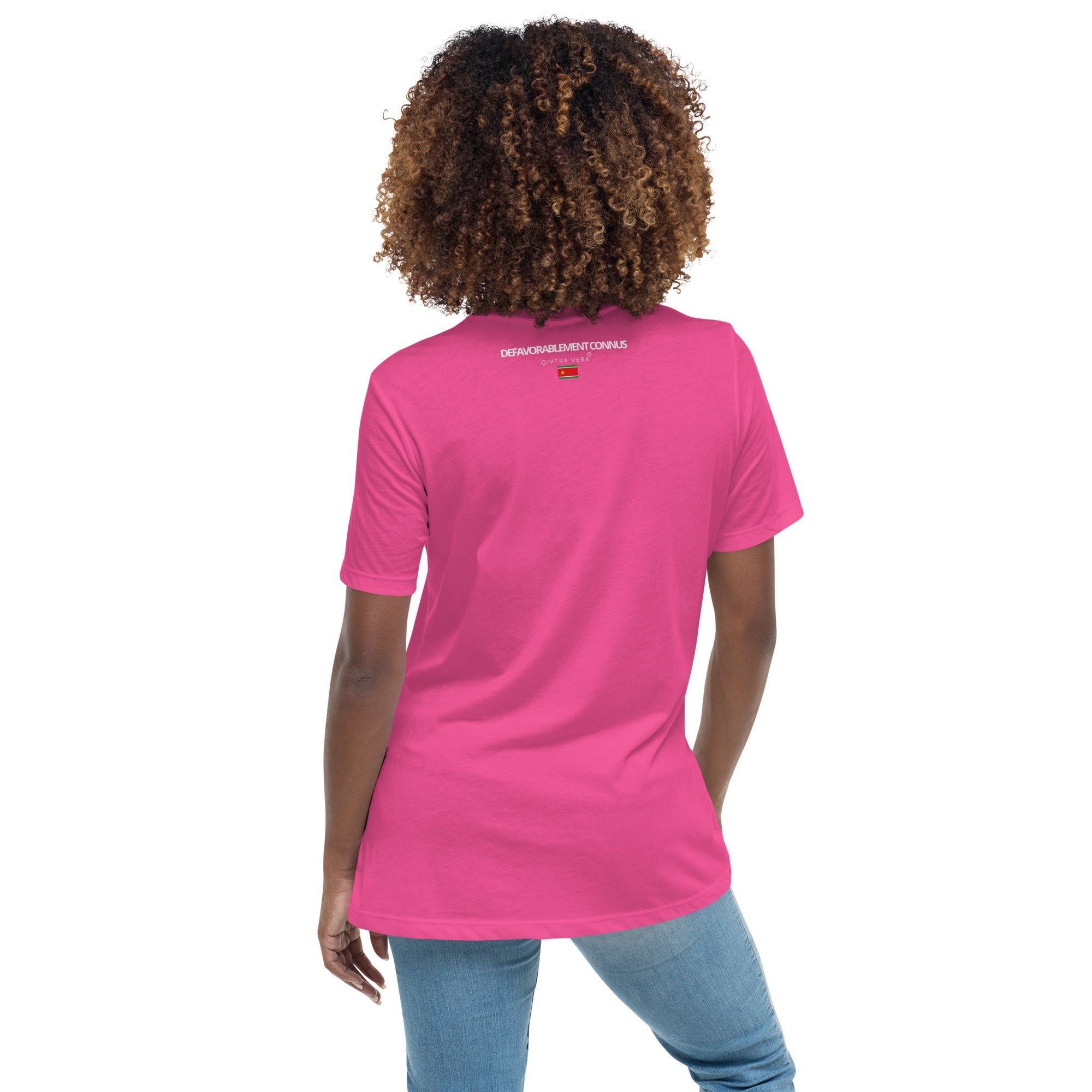 QIVERA VERA - DéfavorablementConnus _Gwada T-shirt Décontracté pour Femme - QIVERA VERAQIVERA VERA - DéfavorablementConnus _Gwada T-shirt Décontracté pour FemmeQIVERA VERA