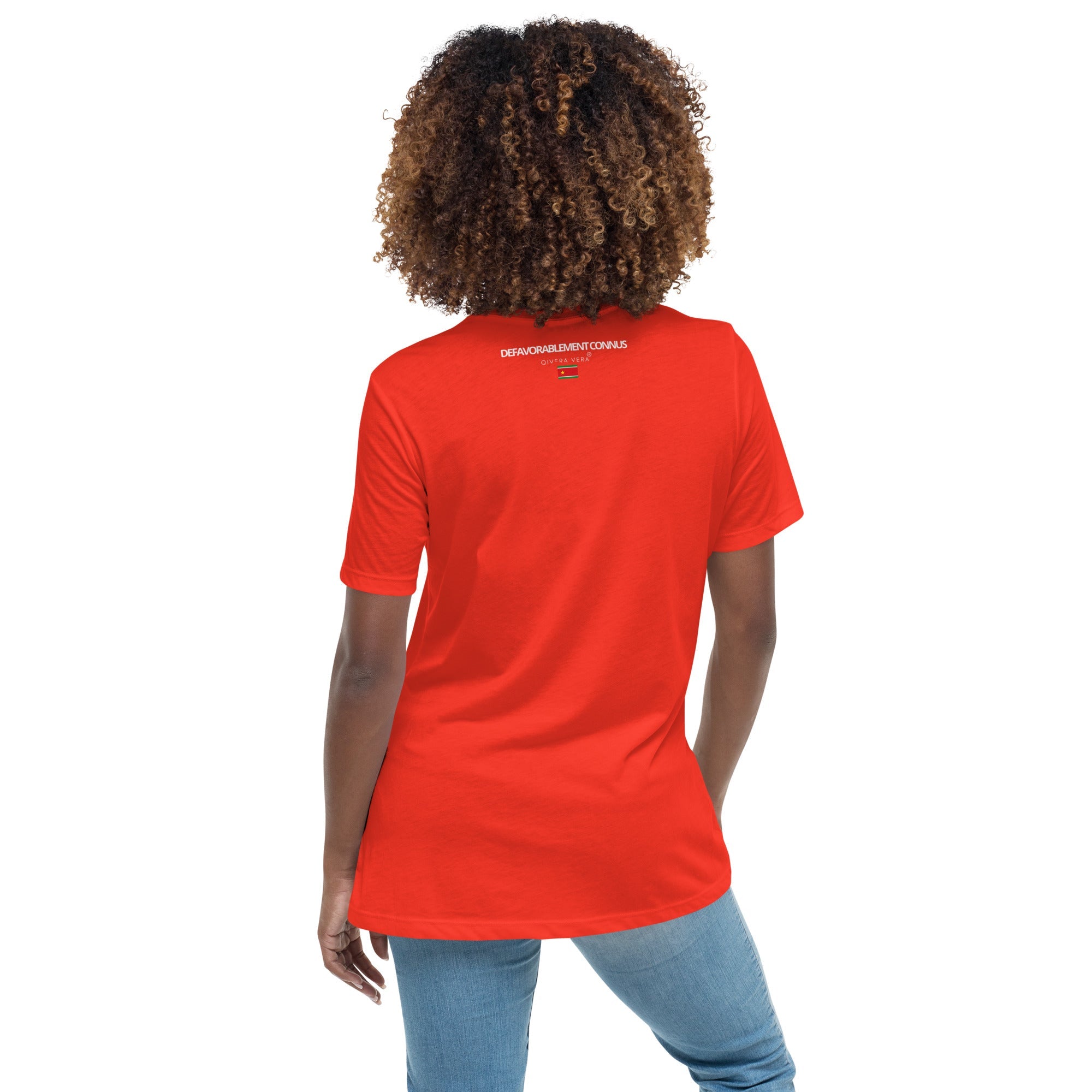 QIVERA VERA - DéfavorablementConnus _Gwada T-shirt Décontracté pour Femme - QIVERA VERAQIVERA VERA - DéfavorablementConnus _Gwada T-shirt Décontracté pour FemmeQIVERA VERA