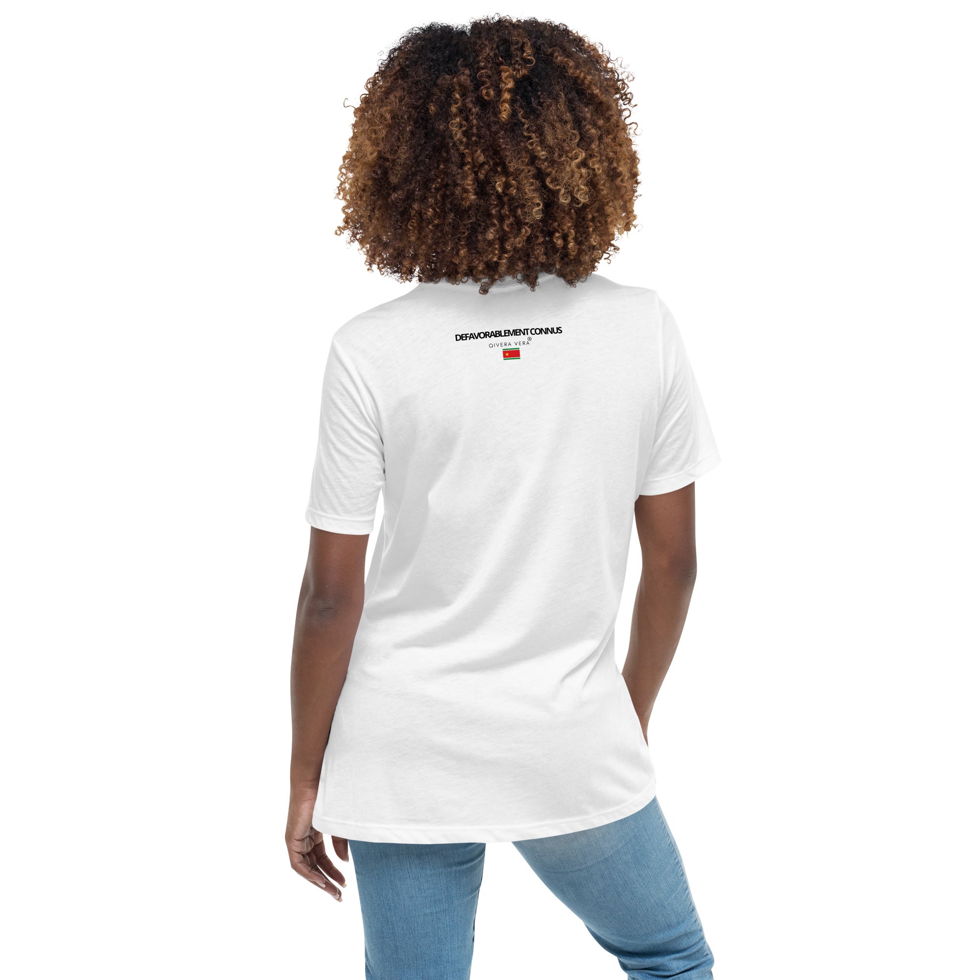 QIVERA VERA - DéfavorablementConnus_ Gwada T-shirt Décontracté pour Femme - QIVERA VERAQIVERA VERA - DéfavorablementConnus_ Gwada T-shirt Décontracté pour FemmeQIVERA VERA